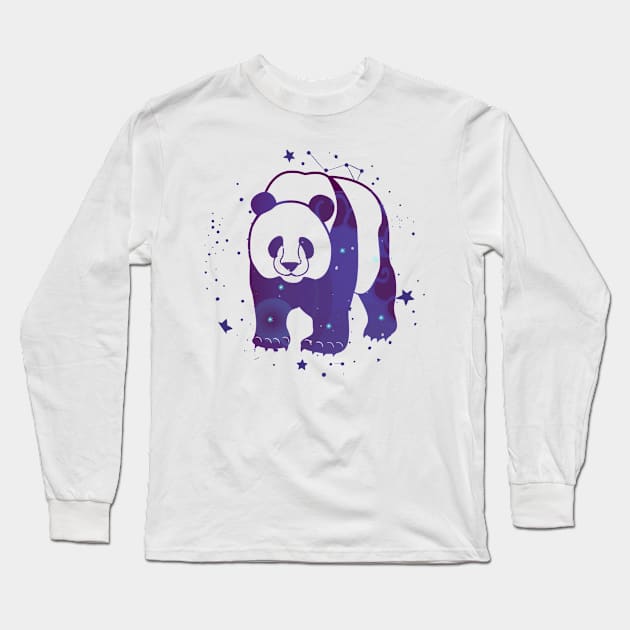 Panda Constellation Long Sleeve T-Shirt by TheUnknown93